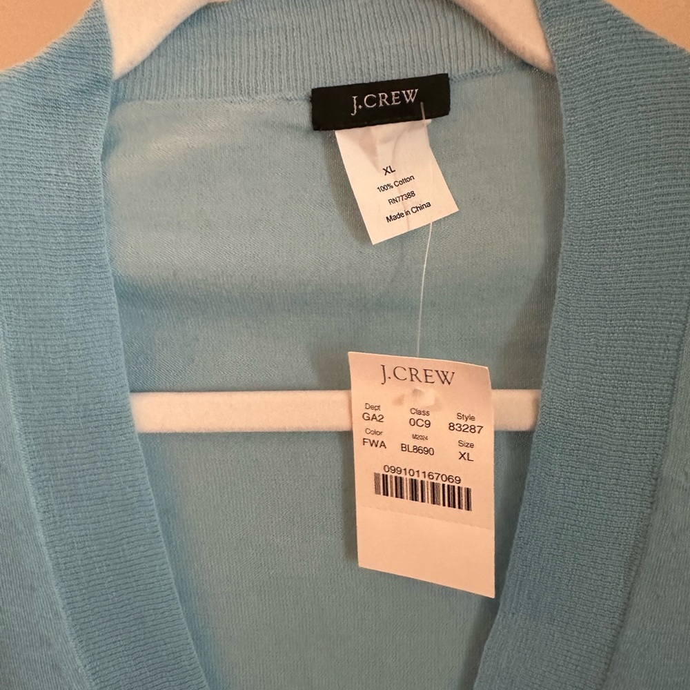 J. Crew Women's Sky Blue Cardigan